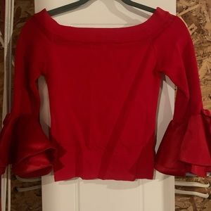 Red Pencil skirt & top lace set from Fashion4now. size medium fits true to size.